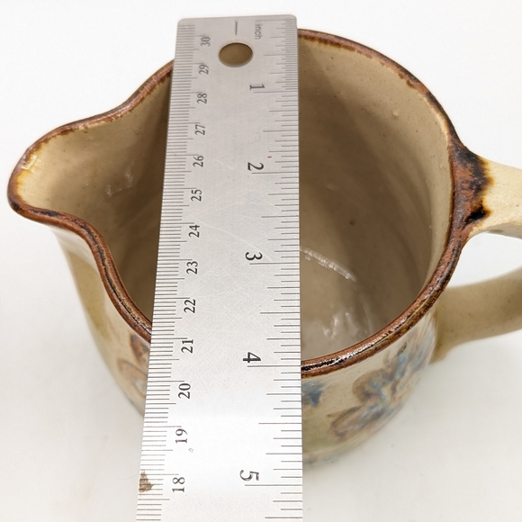 Janet Resnick Pottery Pitcher and Cup in the Wildflower pattern - Picture 13 of 13